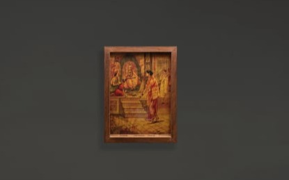 SAVITRI BHANINARADA SAMPAD : RAJA RAVI VERMA LITHOGRAPH