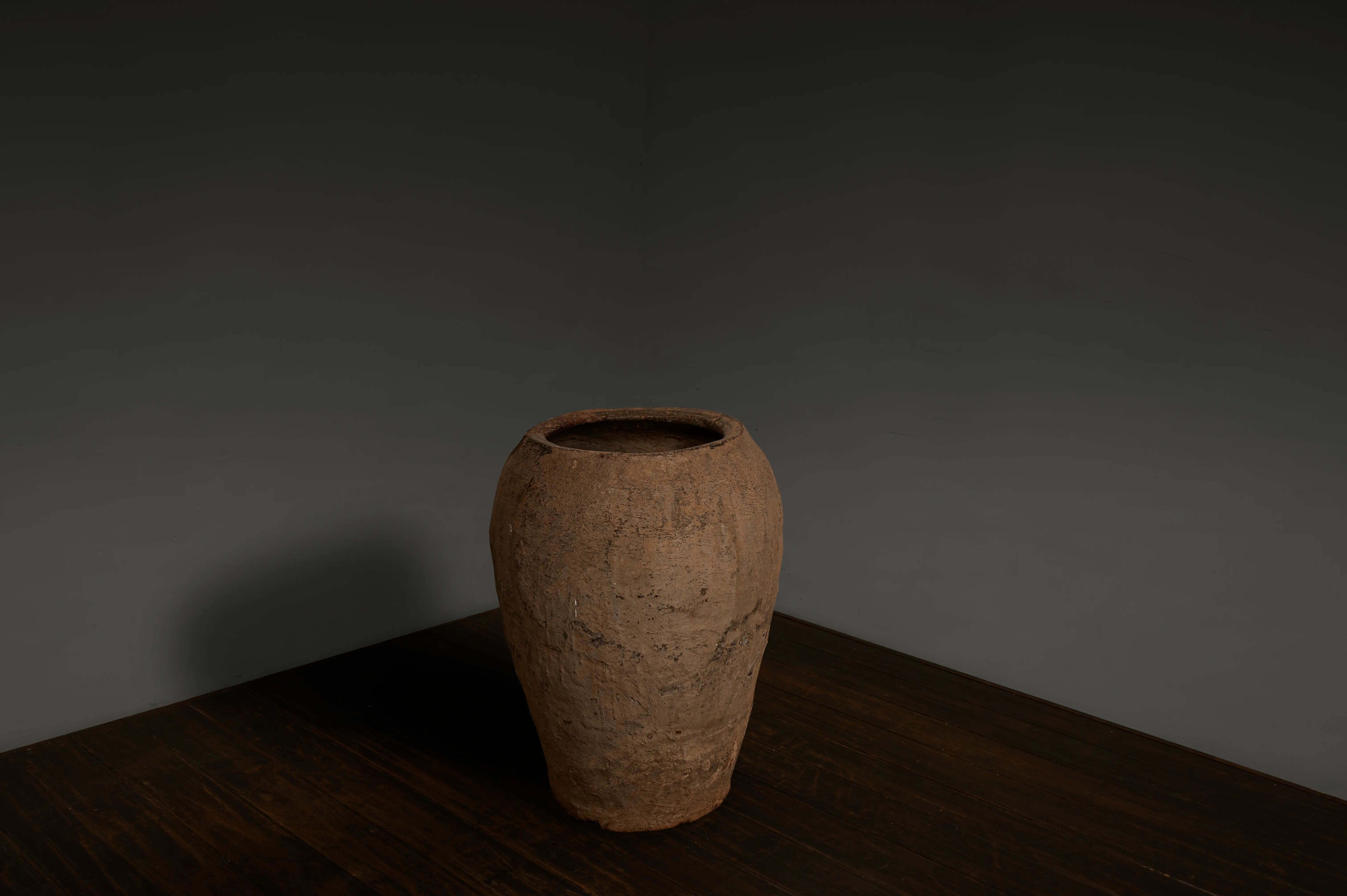 Vintage Black Clay Grain Pots