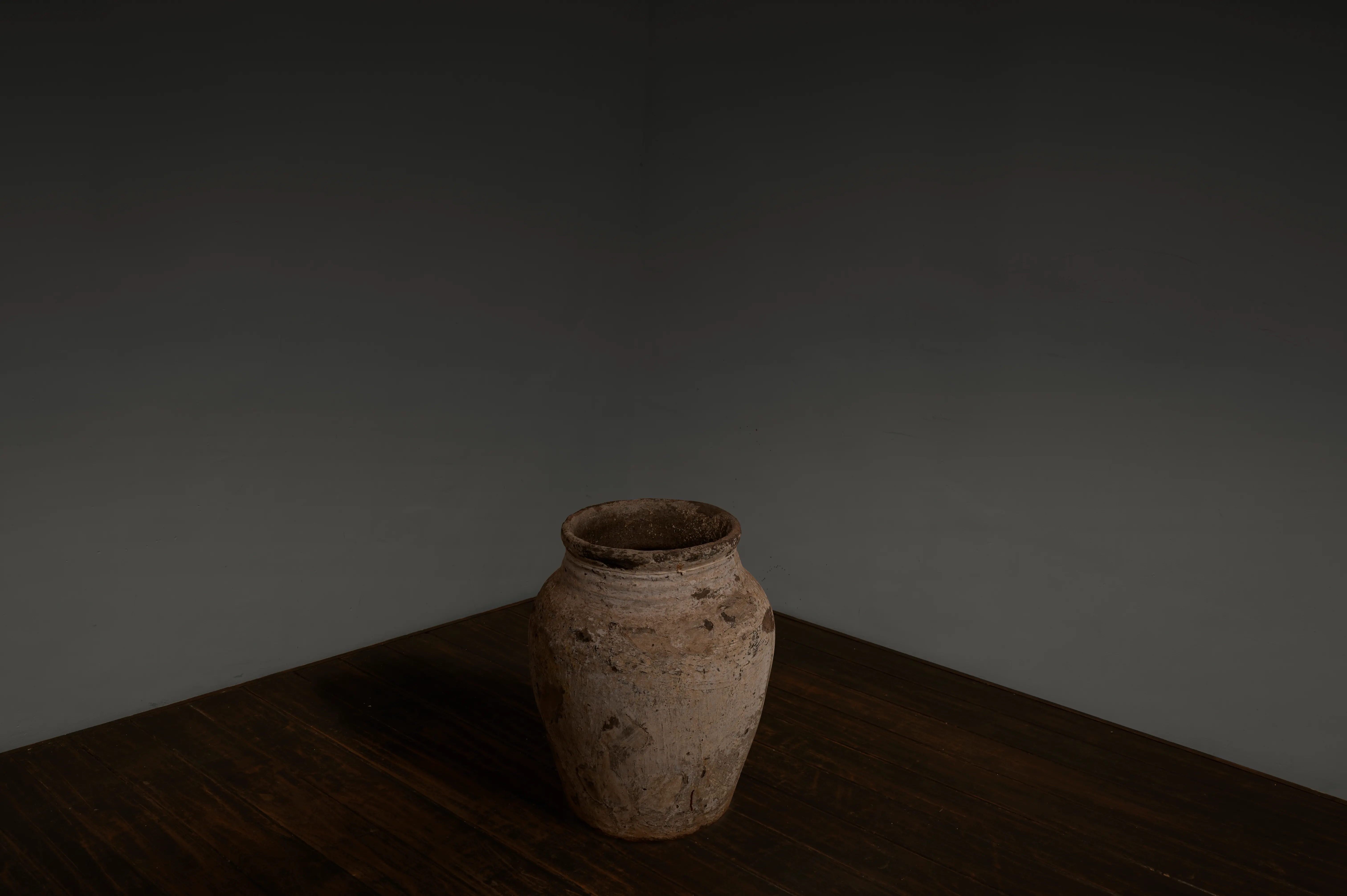 Vintage Black Clay Grain Pots